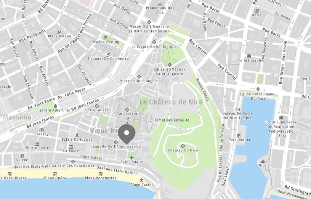 Aparthotel Riviera - Loft Gilly 1 - Old Town - 100 M Plage De La Promenade Des Anglais - Superbe Grand Studio Ac Nice Luaran gambar